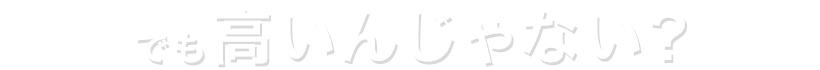 でも高いんじゃない？